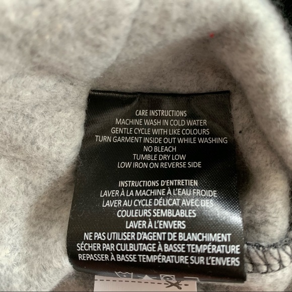 Zoo York, Grey Hoodie with Pink Chenille Appliqué Logo, size 16 girls - Picture 9 of 9